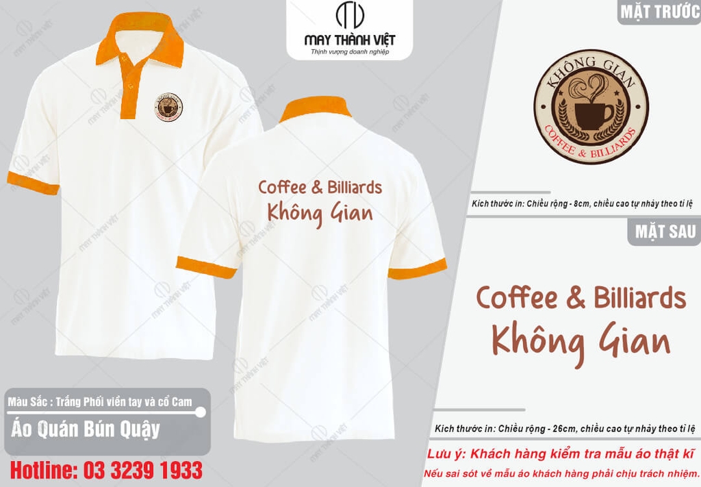 Áo Đồng Phục Quán Cafe - Đồng Phục May Thành Việt