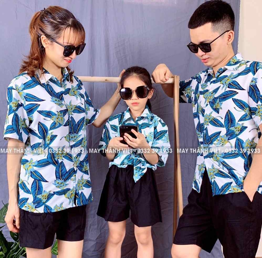 Áo Sơ Mi Đi Biển Nhóm đẹp rẻ chất đũi tại Hải Dương - đồng Phục May Thành Việt