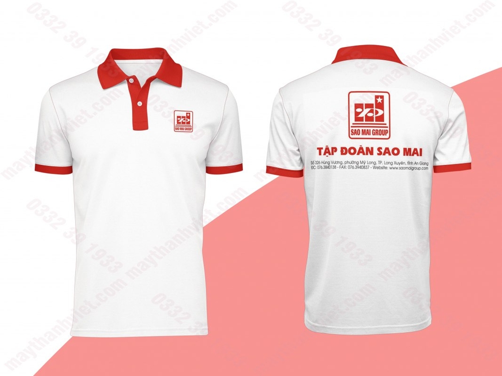 Áo thun đồng phục giá rẻ cổ bẻ Huyện Phú Tân Cà Mau- Đồng phục May Thành Việt