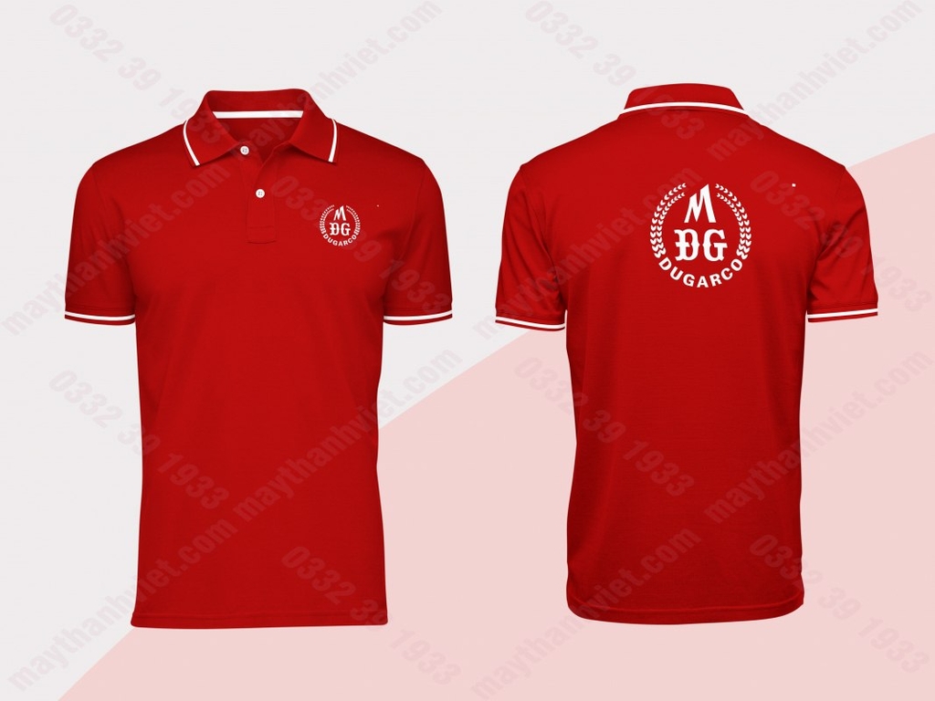 Áo thun đồng phục giá rẻ cổ bẻ ỉnh Hậu Giang Hậu Giang- Đồng phục May Thành Việt