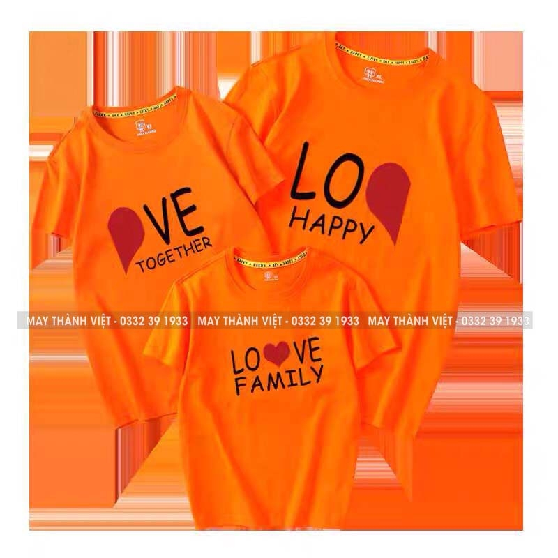 Áo Thun Gia Đình Đi Biển Giá Rẻ Tại Đắk Nông Màu vàng - Đồng Phục May Thành Việt
