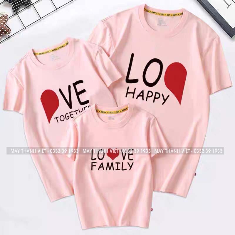 Áo Thun Gia Đình Đi Biển Giá Rẻ Tại Đắk Nông Màu vàng - Đồng Phục May Thành Việt