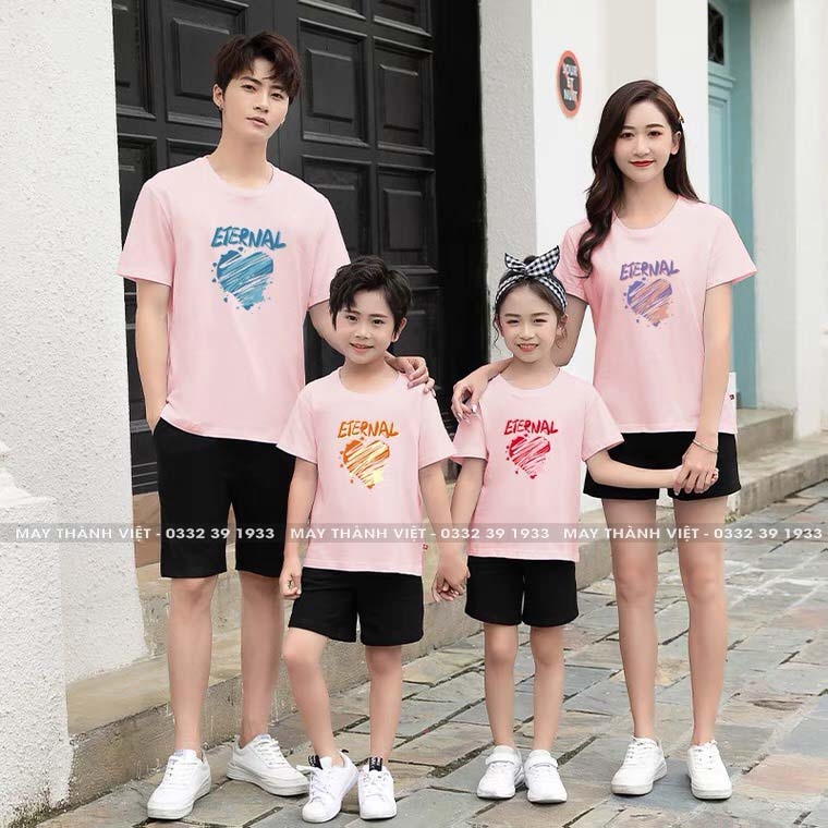 Ao Thun Gia Dinh Giá Rẻ Tại Bình Thuận Màu Trắng - Đồng Phục May Thành Việt