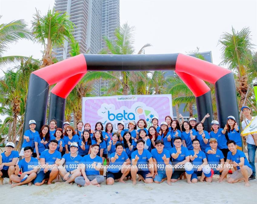 Áo Thun Nhóm Đi Biển Giá Rẻ công ty BETA GROUP - Đồng Phục May Thành Việt