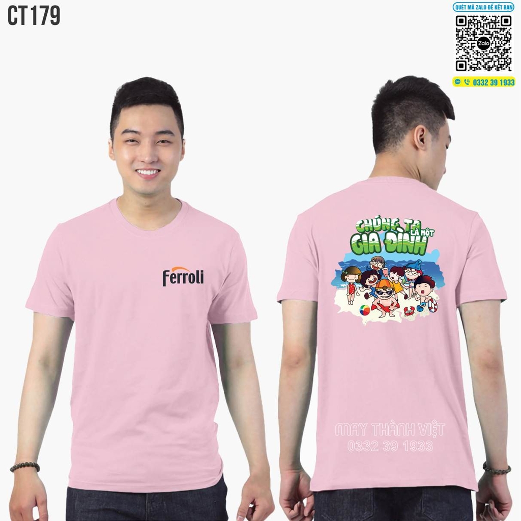 Áo phông đồng phục đi biển công ty tại hà tĩnh - Đồng Phục May Thành Việt