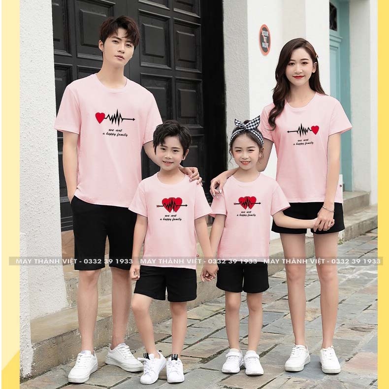 Đồng Phục Gia Đình Cao Cấp Giá Rẻ Tại Bình Định Màu xanh biển - Đồng Phục May Thành Việt