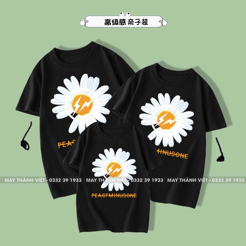 Đồng Phục Gia Đình Đẹp Màu Đen - Đồng Phục May Thành Việt