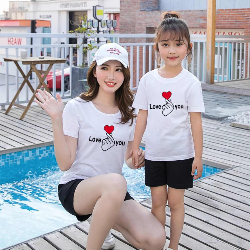 Đông Phục Gia Đình Đẹp Mẹ và Bé Màu Trắng - Đồng Phục May Thành Việt