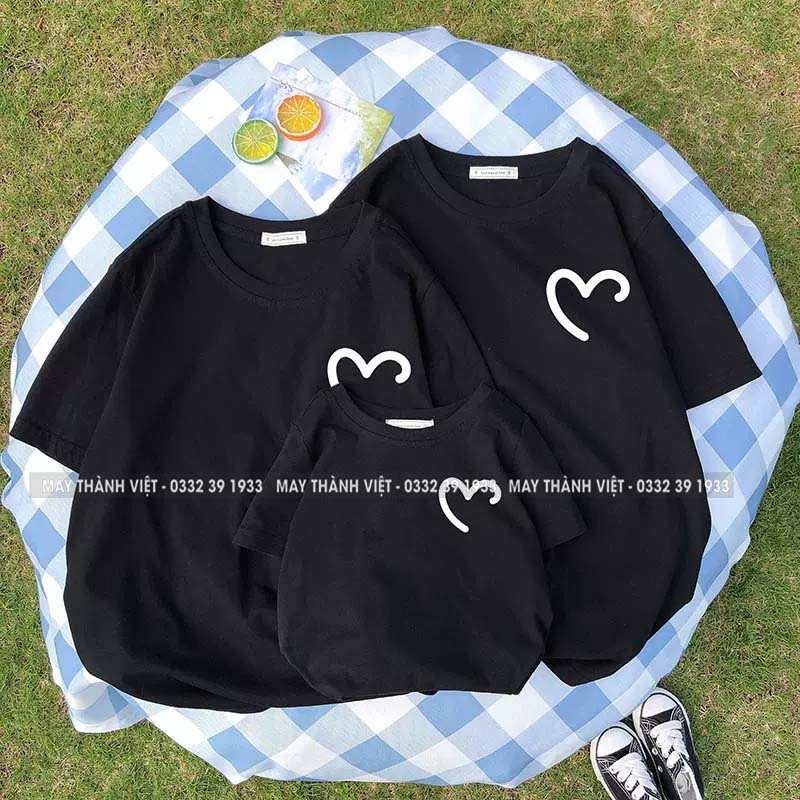 Đồng Phục Gia Đình Giá Rẻ Tại Phú Yên Màu xám - Đồng Phục May Thành Việt