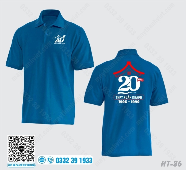 Áo kỷ niệm 20 năm ngày ra trường tại Sơn La - Đồng phục May Thành Việt