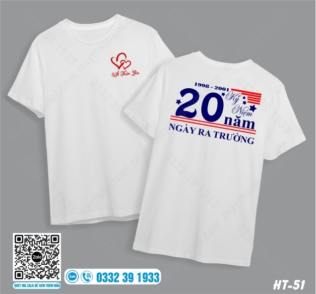 Mẫu đồng phục họp lớp đẹp rẻ 20 năm ngày ra trường tại Bình Dương - Đồng phục May Thành Việt
