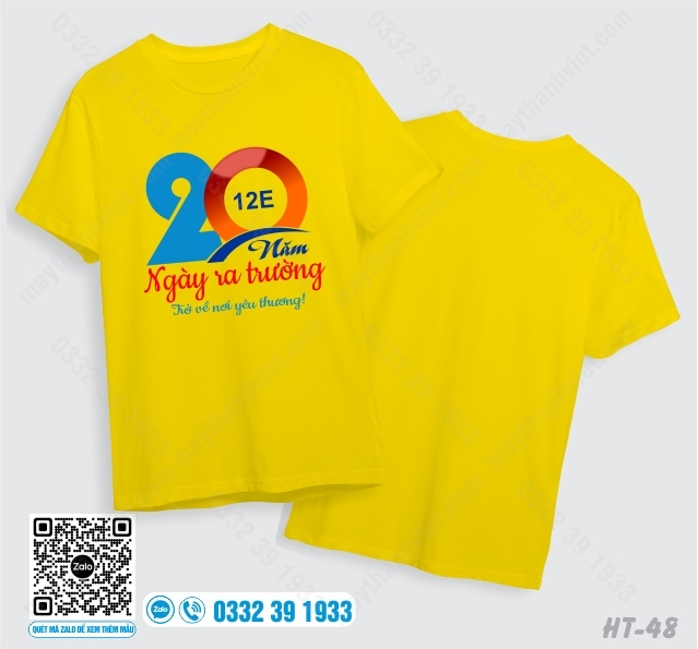 Mẫu áo phông họp lớp đẹp rẻ tại Quảng Ninh - Đồng phục May Thành Việt