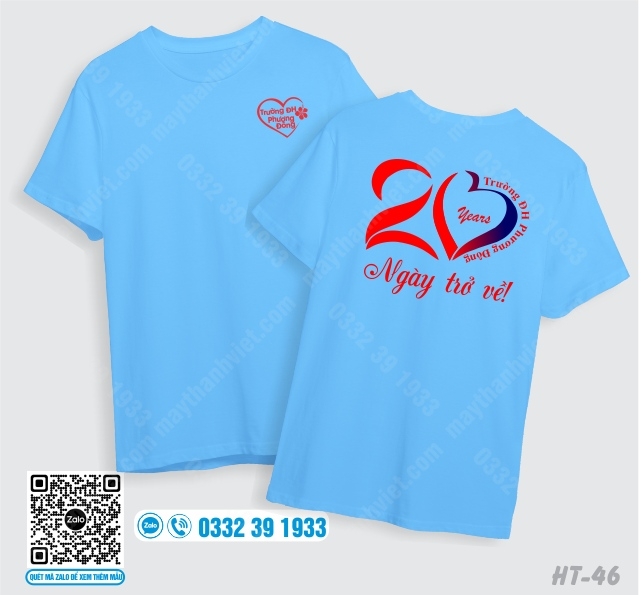 Mẫu áo phông họp lớp đẹp rẻ tại Quảng Ninh - Đồng phục May Thành Việt