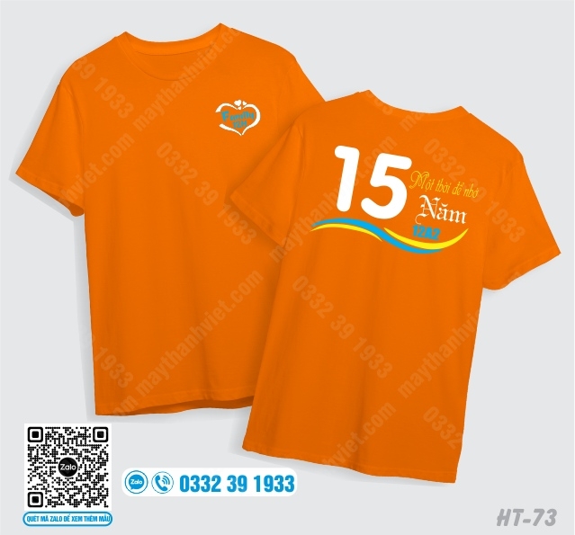 Mẫu áo kỷ niệm ngày ra trường 15 năm đẹp rẻ tại Ninh Bình - Đồng phục May Thành Việt
