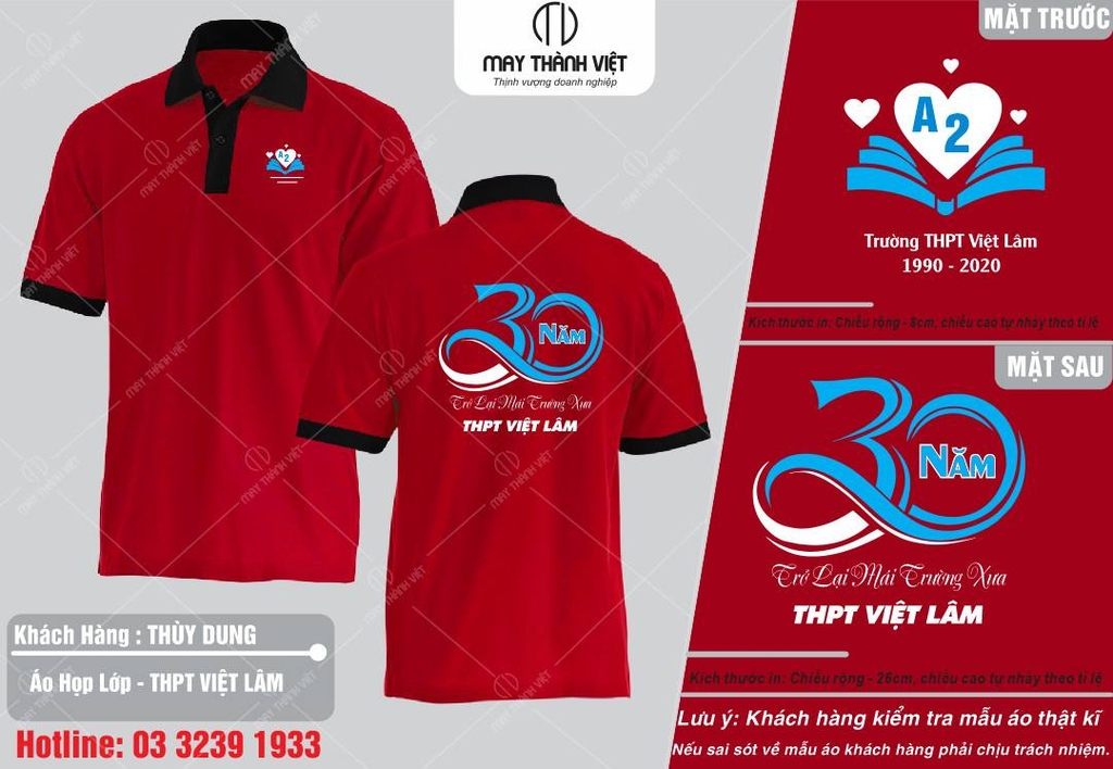 In áo đồng phục họp lớp đẹp rẻ tại Tây Ninh- Đồng phục May Thành Việt