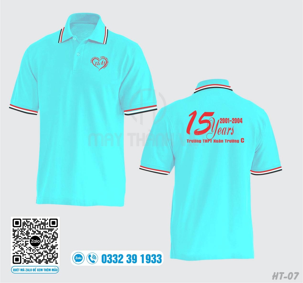 Mẫu áo kỷ niệm ngày ra trường 15 năm đẹp rẻ tại Ninh Bình - Đồng phục May Thành Việt