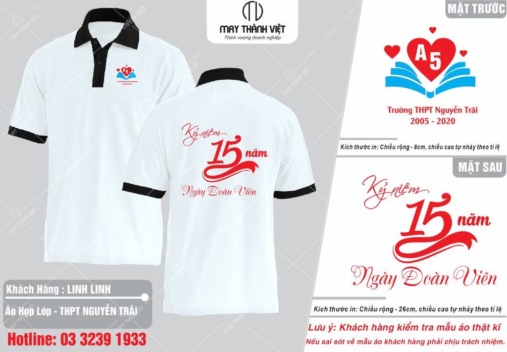 Các mẫu áo đồng phục họp lớp đẹp rẻ tại Lạng Sơn - Đồng phục May Thành Việt