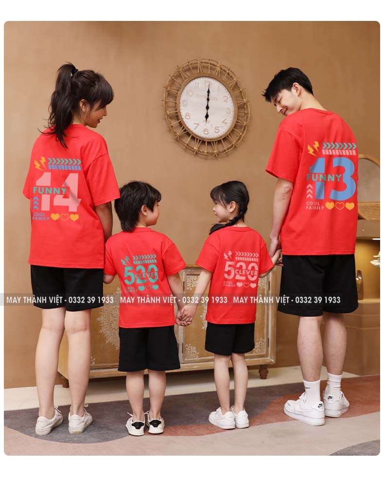 Mẫu Đồng Phục Gia Đình Đẹp Giá Rẻ Tại Lai Châu Màu Trắng - Đồng Phục May Thành Việt