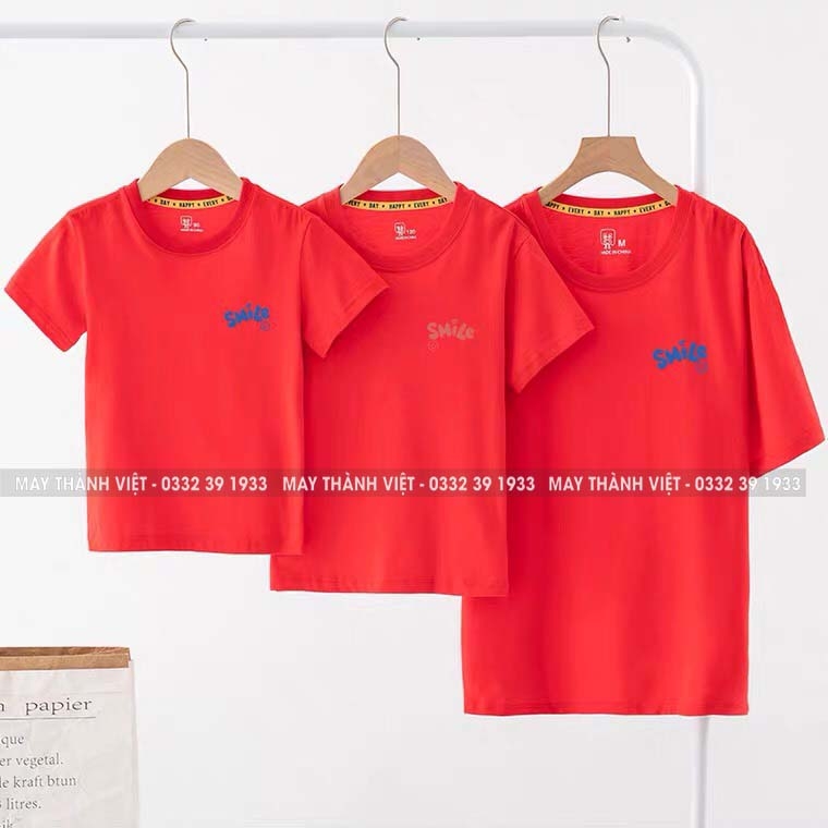 Mẫu Đồng Phục Gia Đình Giá Rẻ Tại Đồng Tháp Màu cam - Đồng Phục May Thành Việt