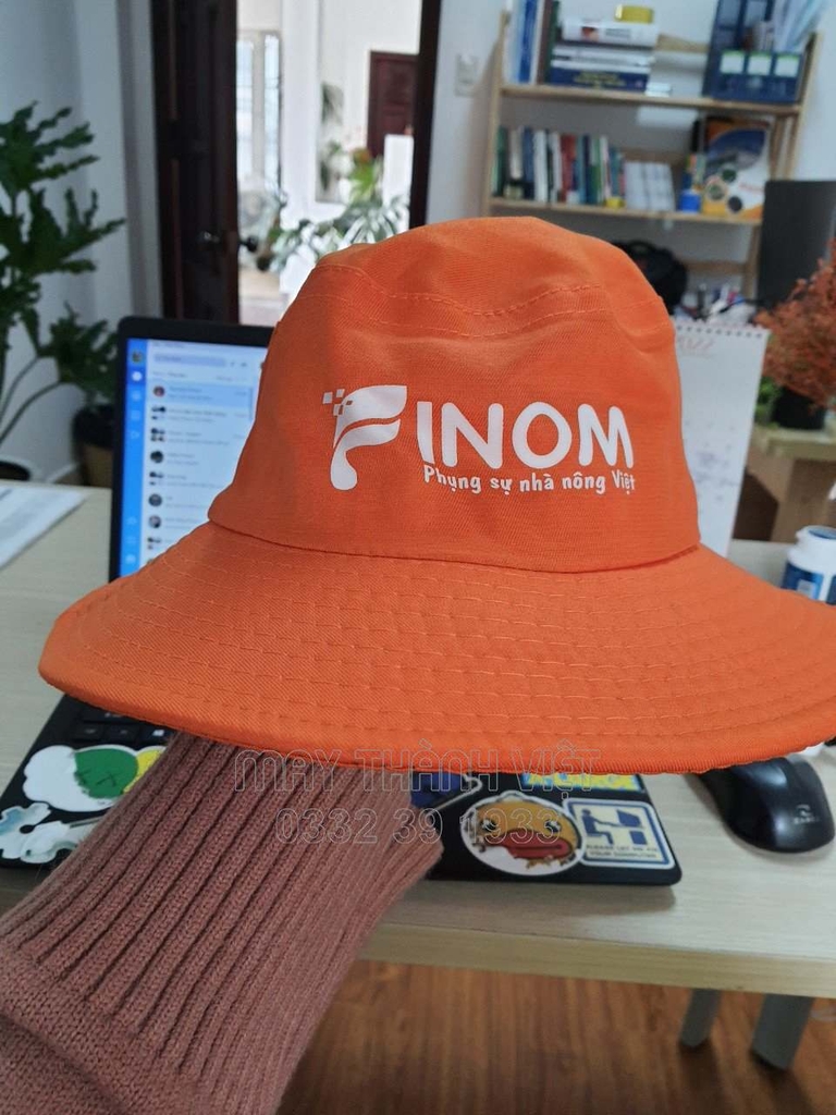 Mũ nón bucket tai bèo màu xanh da trời - Đồng phục may thành việt