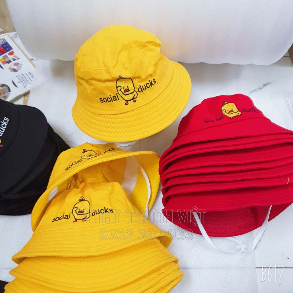 Mũ nón bucket mầm non xanh lá - Đồng phục may thành việt
