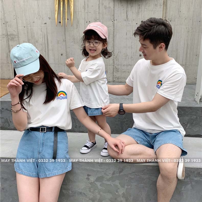 Áo Cặp Gia Đình Đẹp Màu Vàng - Đồng Phục May Thành Việt