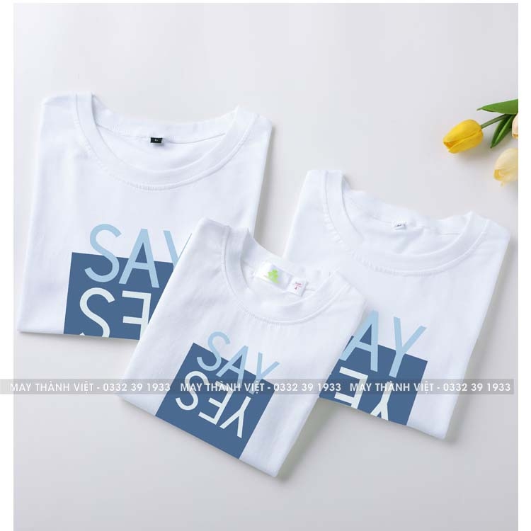 Ao Gia Đình Đẹp Màu Trắng - Đồng Phục May Thành Việt