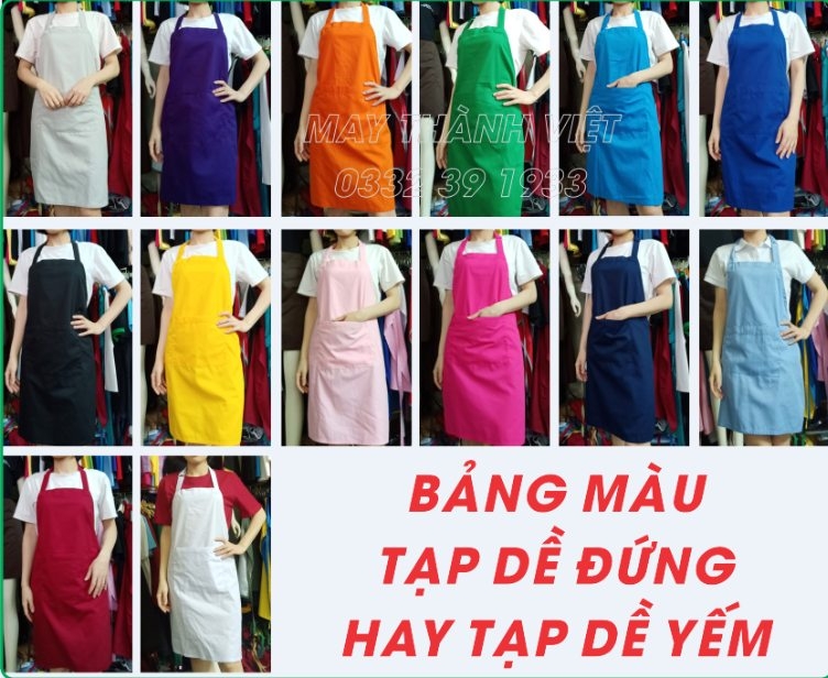 Tạp Dề Quán Trà Sữa Đẹp Giá Rẻ - Đồng Phục May Thành Việt