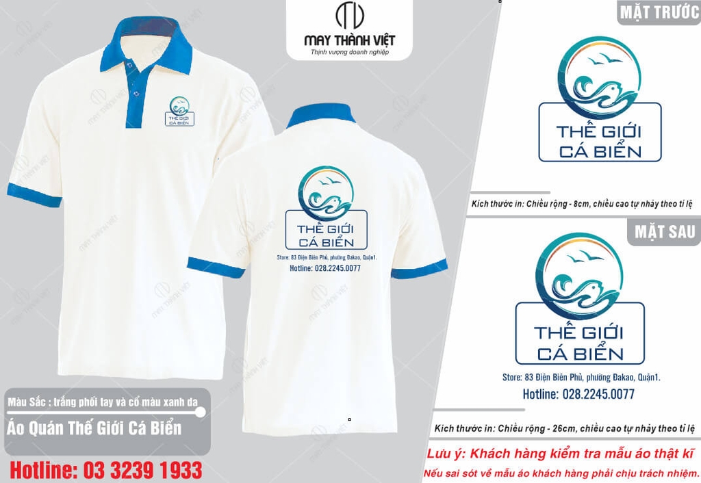 Áo Phông Đồng Phục Nhà Hàng Tại Hậu Giang - Đồng Phục May Thành Việt