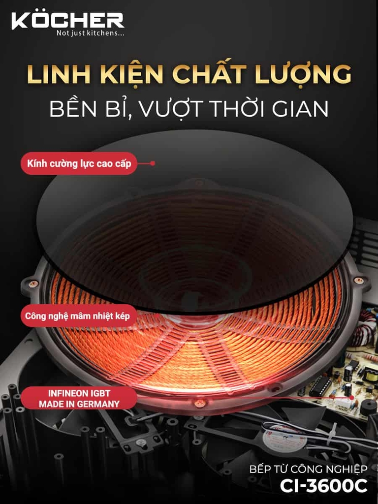 Bếp từ công nghiệp Kocher CI-3600C