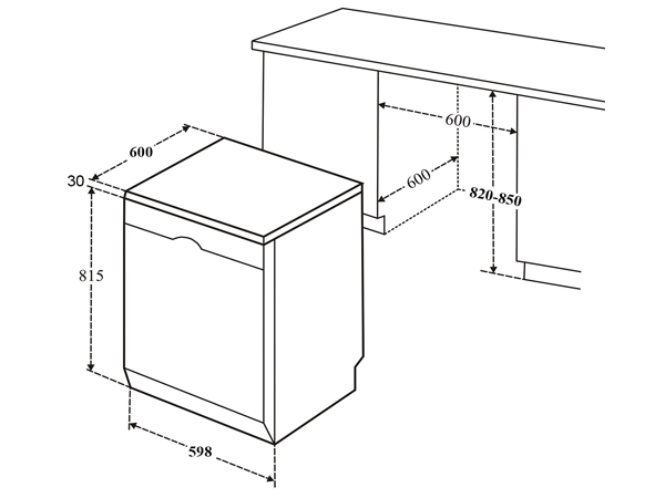Máy rửa chén Bauer SBW40EU15F 15 bộ
