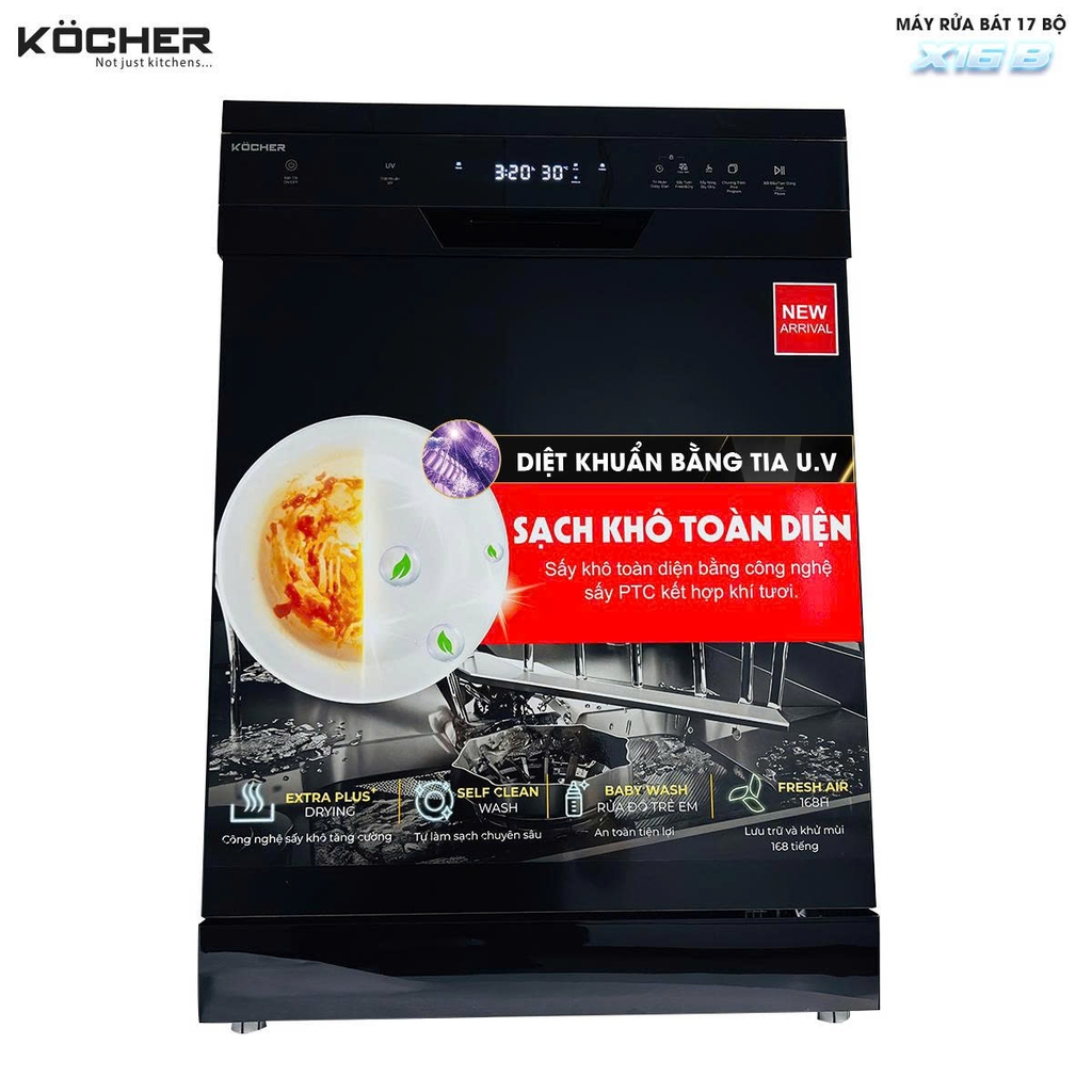 Máy rửa bát 17 bộ Köcher X16B