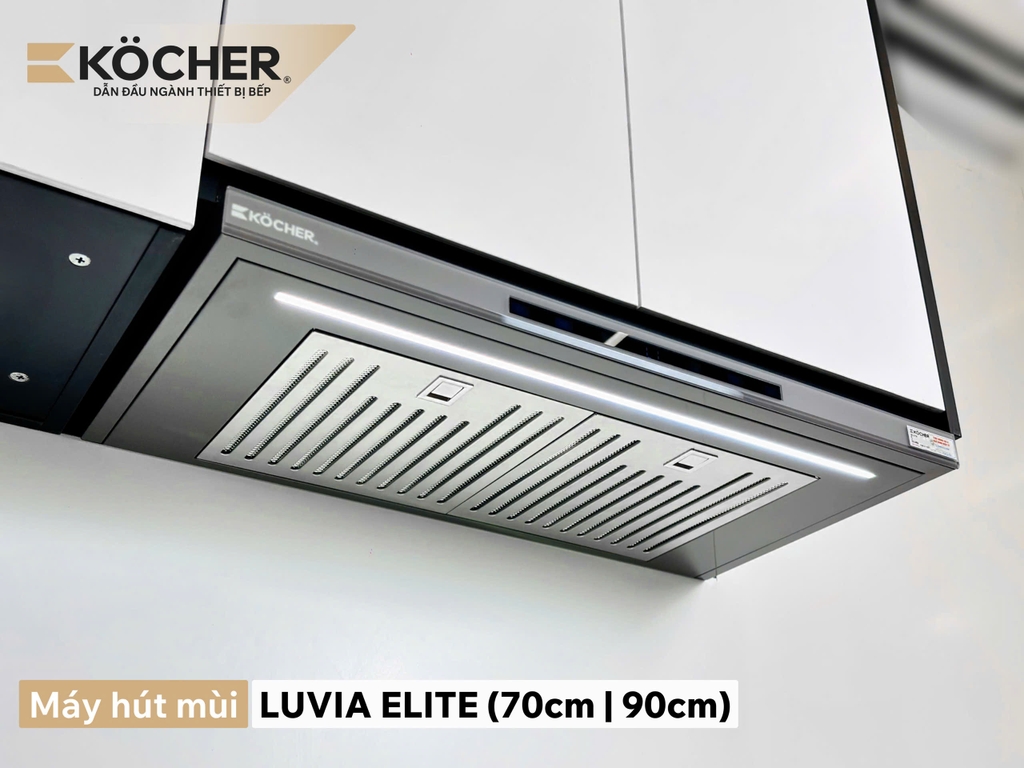 Máy Hút Mùi Kocher LUVIA ELITE Black Pearl – Thiết Kế Slim Fit Sang Trọng, Vận Hành Siêu Êm