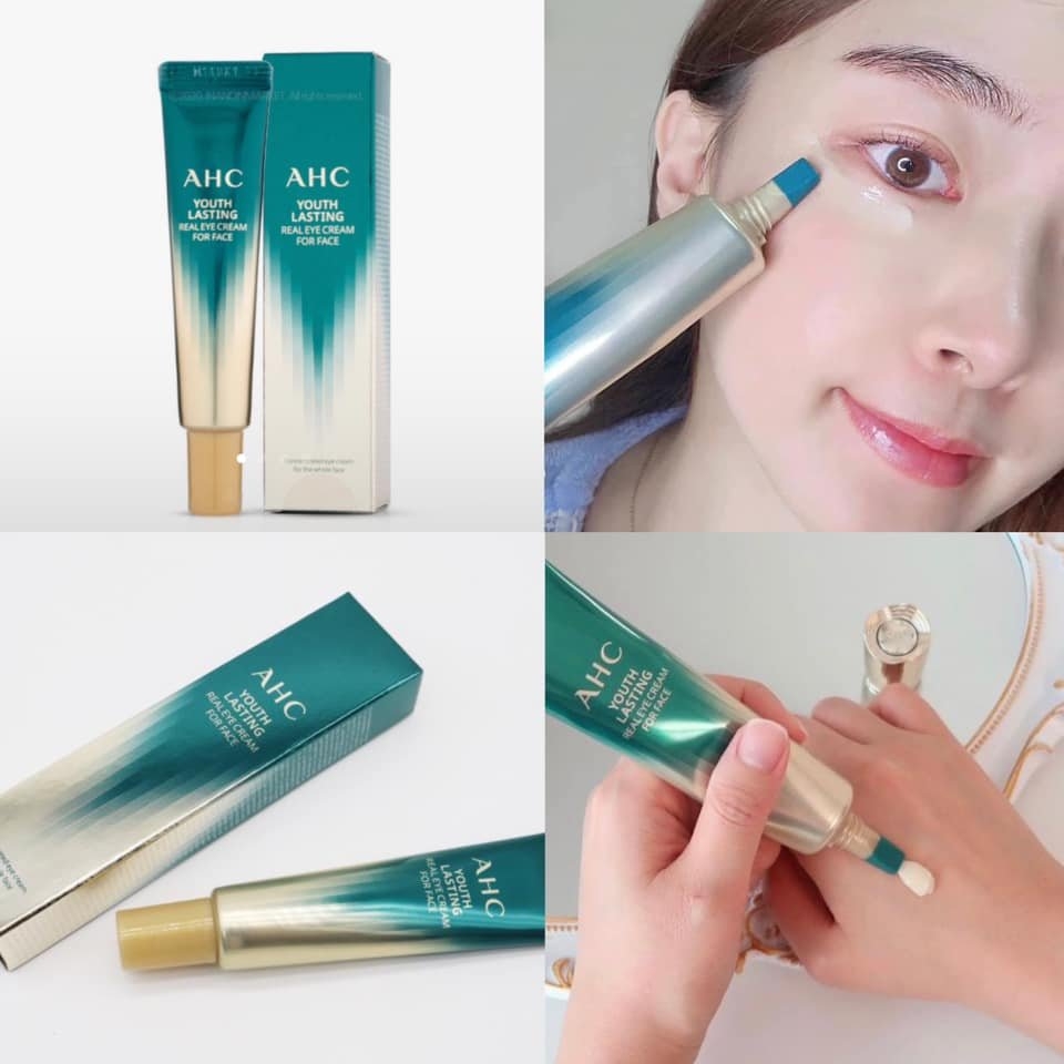Kem Dưỡng Mắt AHC Trẻ Hóa Da Giảm Quầng Thâm Cải Thiện Nếp Nhăn Youth Lasting/Premier Ampoule Hàn Quốc