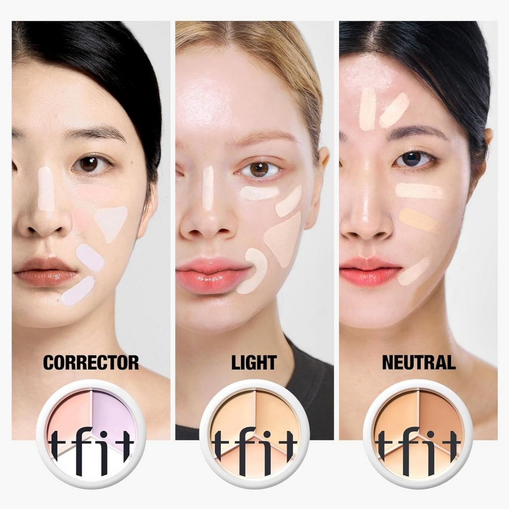 [MUA 1 TẶNG 3] Che Khuyết Điểm TFIT Cover Up Pro Concealer Siêu Mịn Che Phủ Tốt Lâu Trôi Tự Nhiên Hàn Quốc Hộp 15g-CHÍNH HÃNG TFIT VN