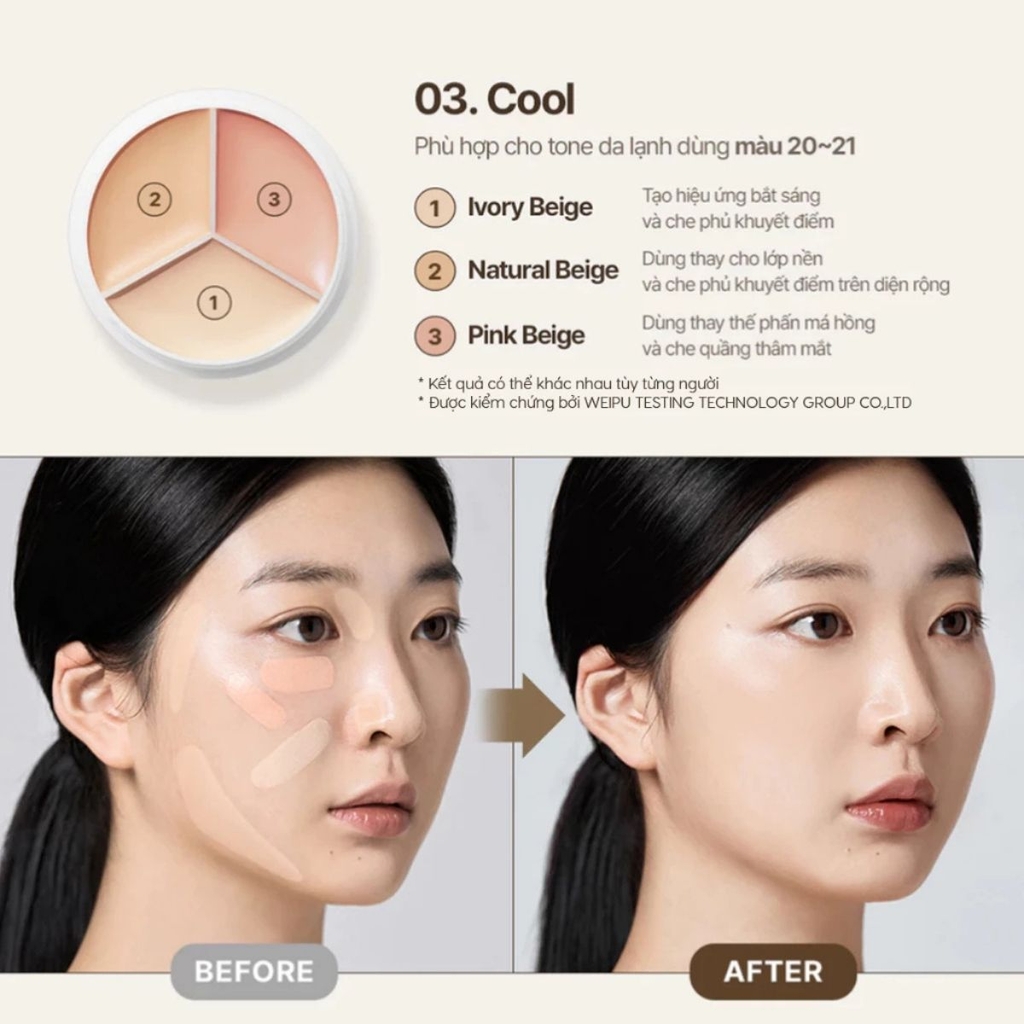 [MUA 1 TẶNG 3] Che Khuyết Điểm TFIT Cover Up Pro Concealer Siêu Mịn Che Phủ Tốt Lâu Trôi Tự Nhiên Hàn Quốc Hộp 15g-CHÍNH HÃNG TFIT VN