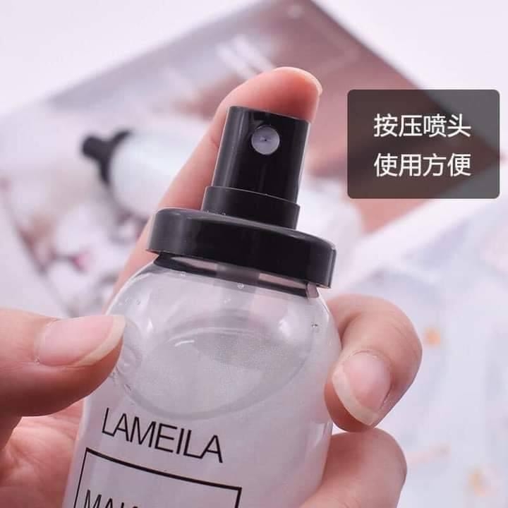 Xịt Khoá Nền Trang Điểm Lameila Quicksand Makeup Spray Chai 150ml