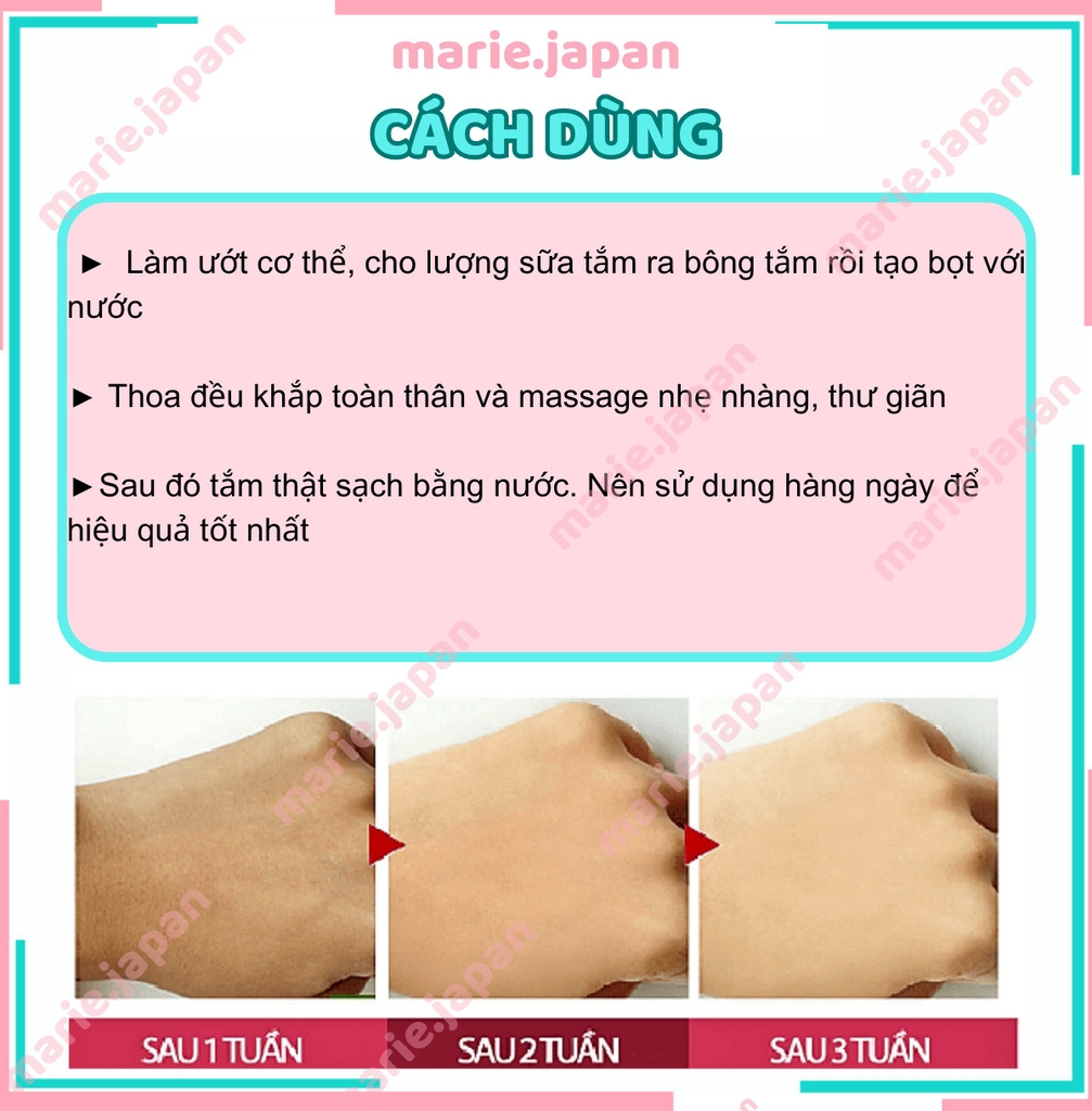 Sữa Tắm Hatomugi The Body Soap Trắng Da CHAI TRẮNG 800ml