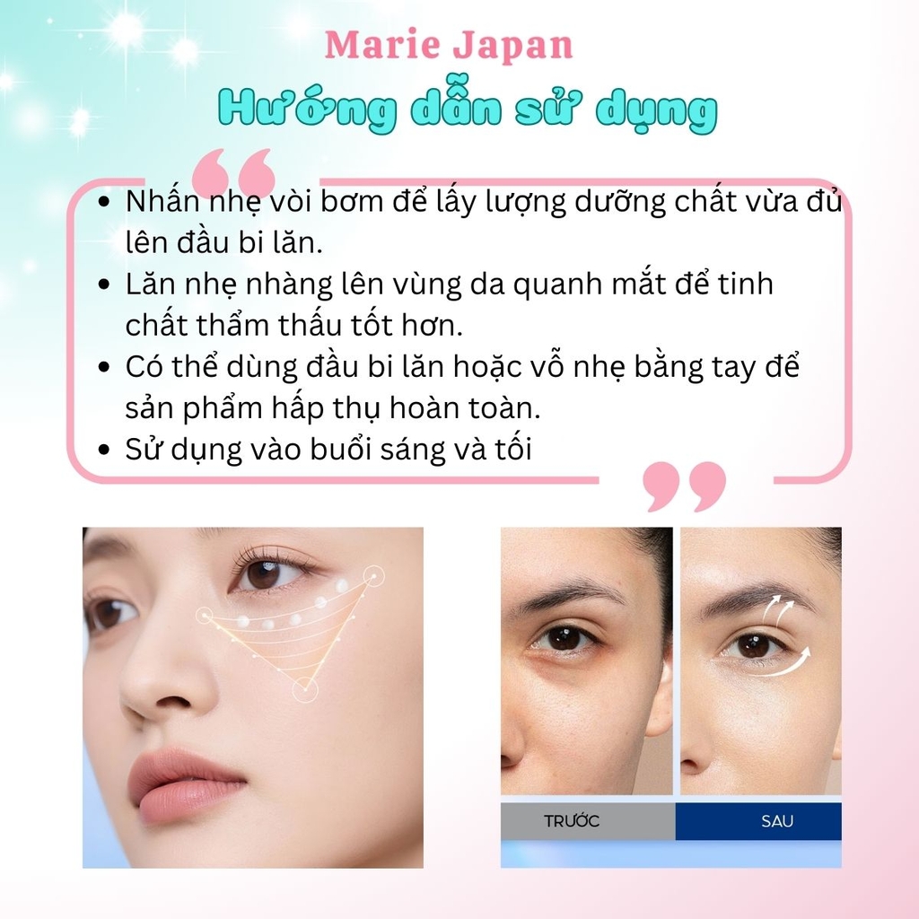 Serum Mắt VIPLUS+ Multi-P Eye Dưỡng Sáng Mờ Thâm Ngăn Ngừa Lão Hóa Dưỡng Ẩm Da 10ml