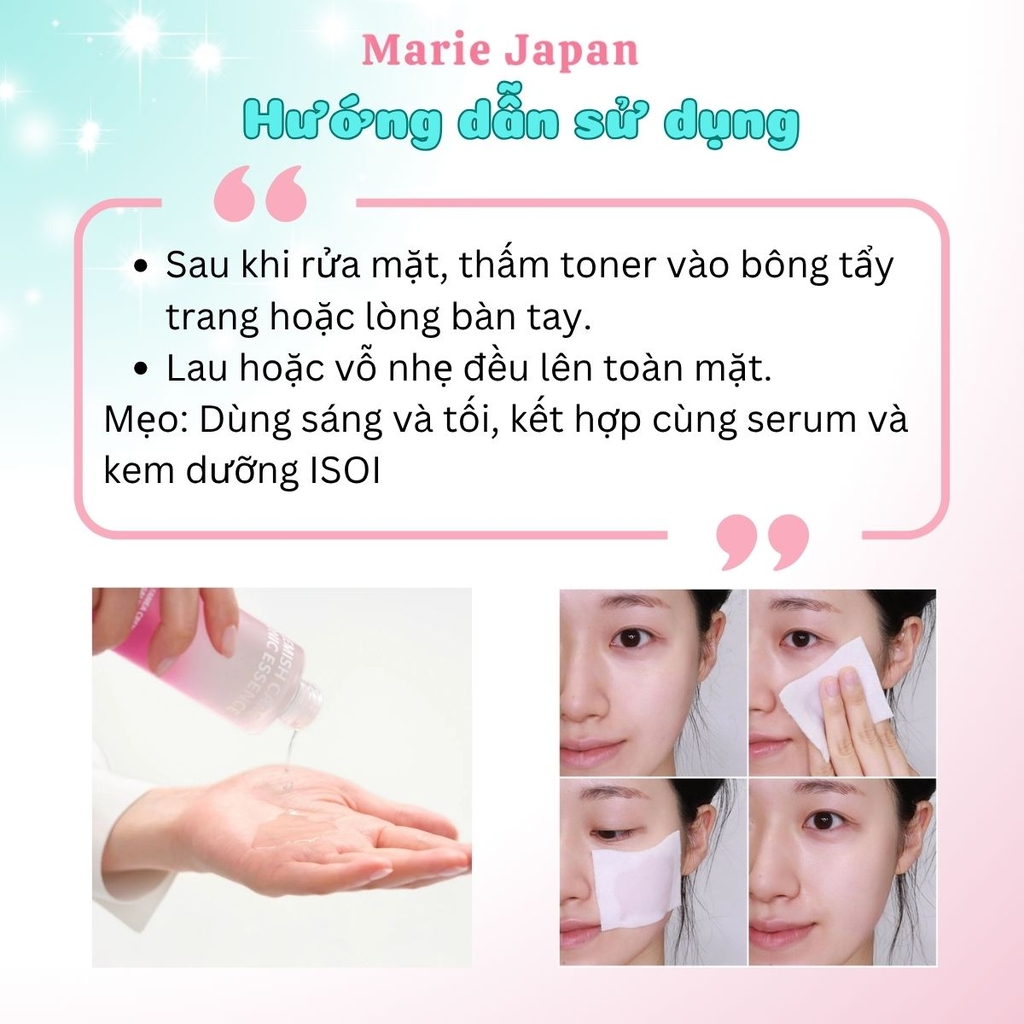 Nước Cân Bằng ISOI Dưỡng Sáng Mờ Thâm Cấp Ẩm Dịu Da Blemish Care Tonic Essence Hàn Quốc 130ml