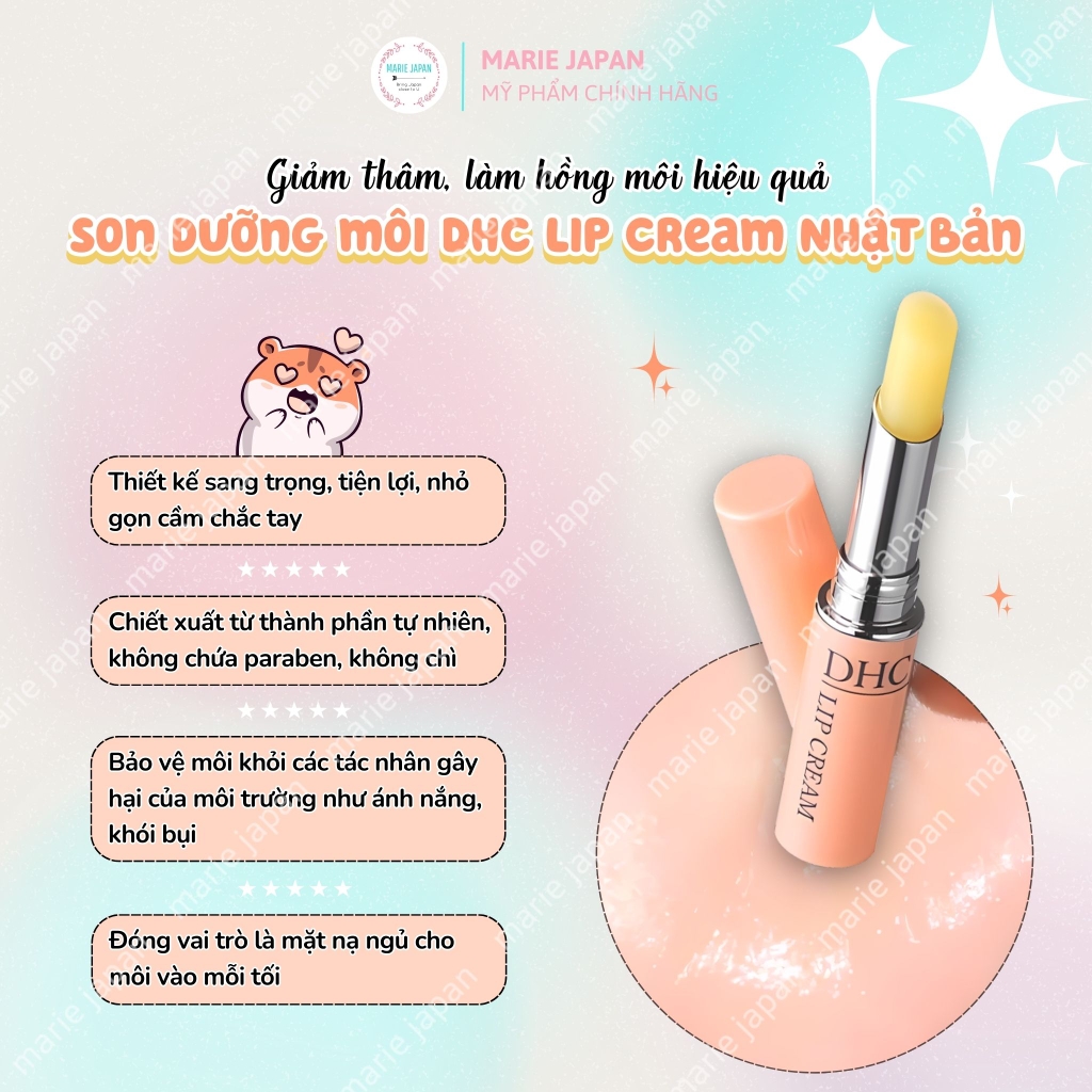 Son Dưỡng Môi DHC Lip Cream Nhật Bản 1,5g