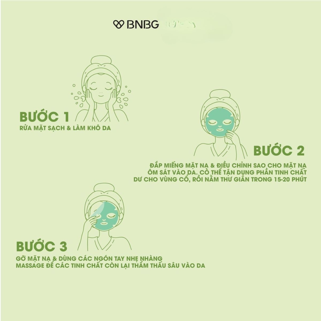 Mặt Nạ BNBG Vita Tea Tree Healing Face Mask Pack Làm Dịu Giảm Mụn Hàn Quốc