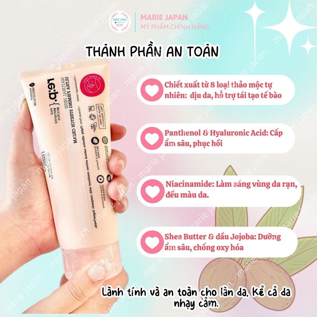 Kem Giảm Rạn Da Neogen Natural Herb Ultra Firming Stretch Hỗ Trợ Mờ Rạn Căng Mịn Săn Chắc Hàn Quốc Tuýp 200ml