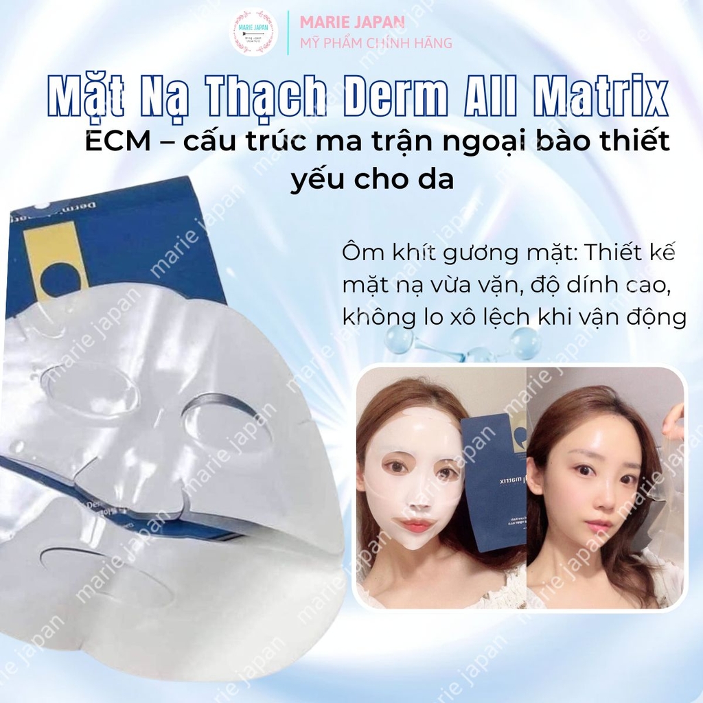 Mặt Nạ Thạch Derm All Matrix  Nâng Cơ Dưỡng Ẩm Trắng Da Chống Lão Hóa Facial Dermal Care Mask  Hàn Quốc