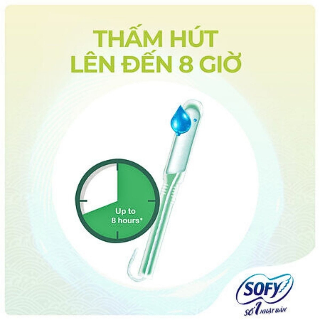 Băng Vệ Sinh Unicharm Sofy Soft Tampon Siêu Thấm Khô Thoáng Nhật Bản Hộp 9 Ống