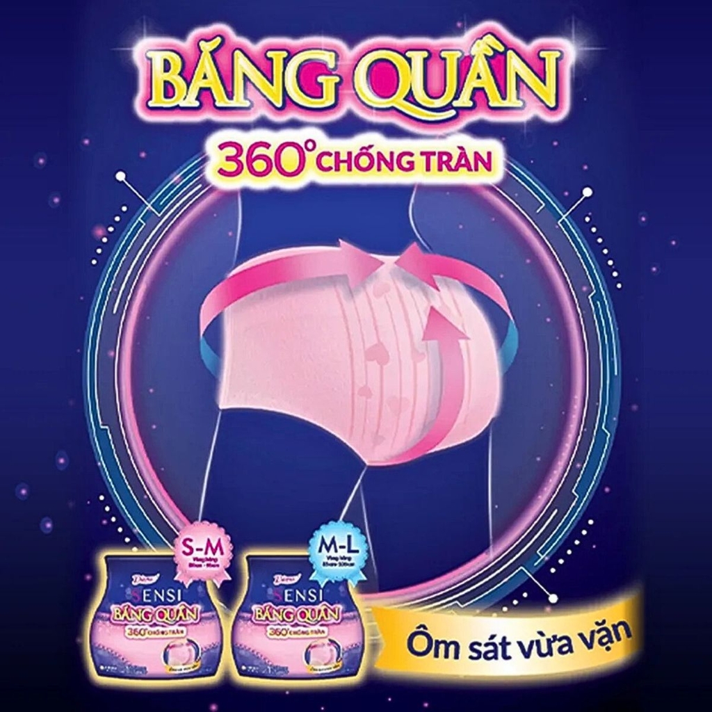 Băng Quần Diana Beauty Hip Ôm Sát Chống Tràn Thoải Mái Khô Thoáng Nhật Bản
