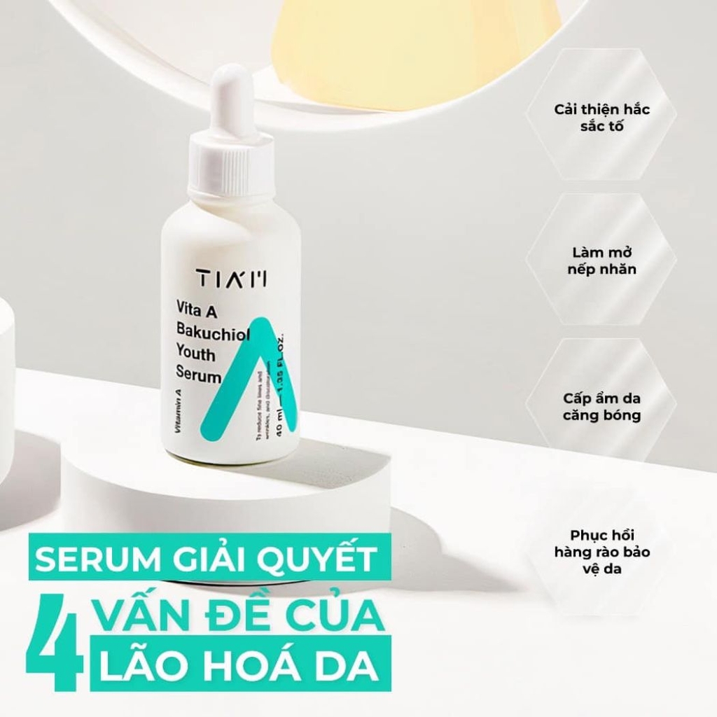 Serum TIAM Vita A Bakuchiol Youth Căng Bóng Trẻ Hóa Da Hàn Quốc 40ml