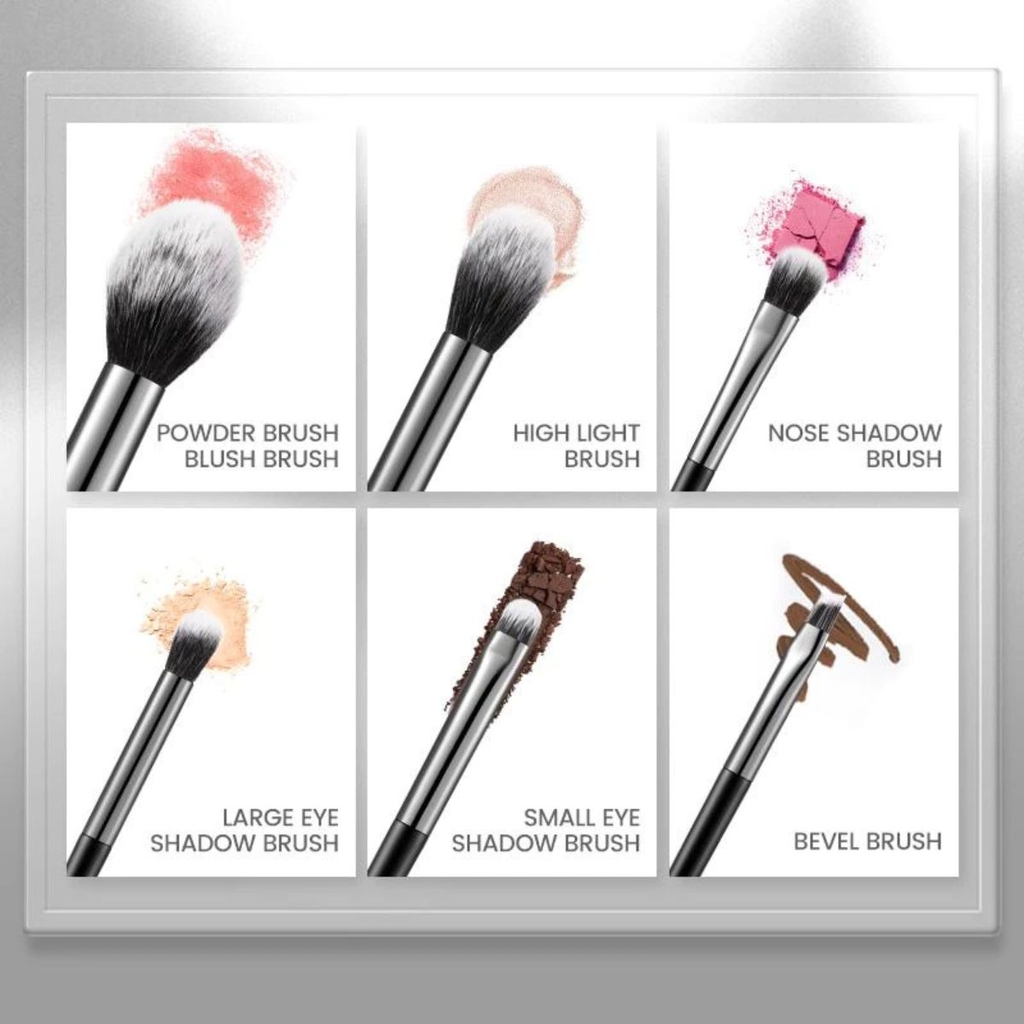 Bộ Cọ Trang Điểm Focallure 6 Cây Đa Năng Mềm Mịn Dễ Tán   Makeup Brushes Kit