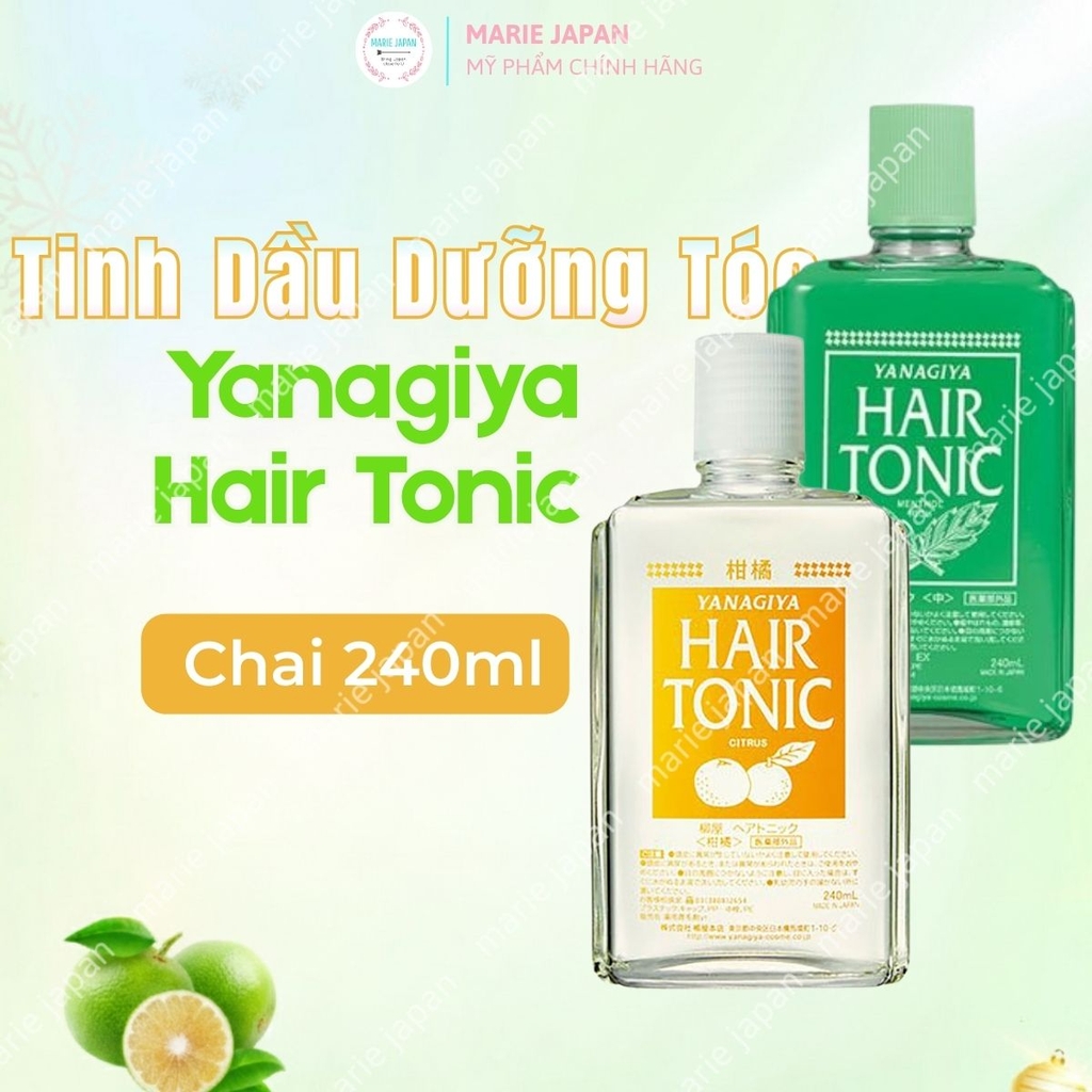 Tinh Dầu Dưỡng Tóc Yanagiya Hair Tonic Giảm Gãy Rụng Kích Thích Mọc Tóc Chắc Khỏe Mềm Mượt Nhật Bản Chai 240ml