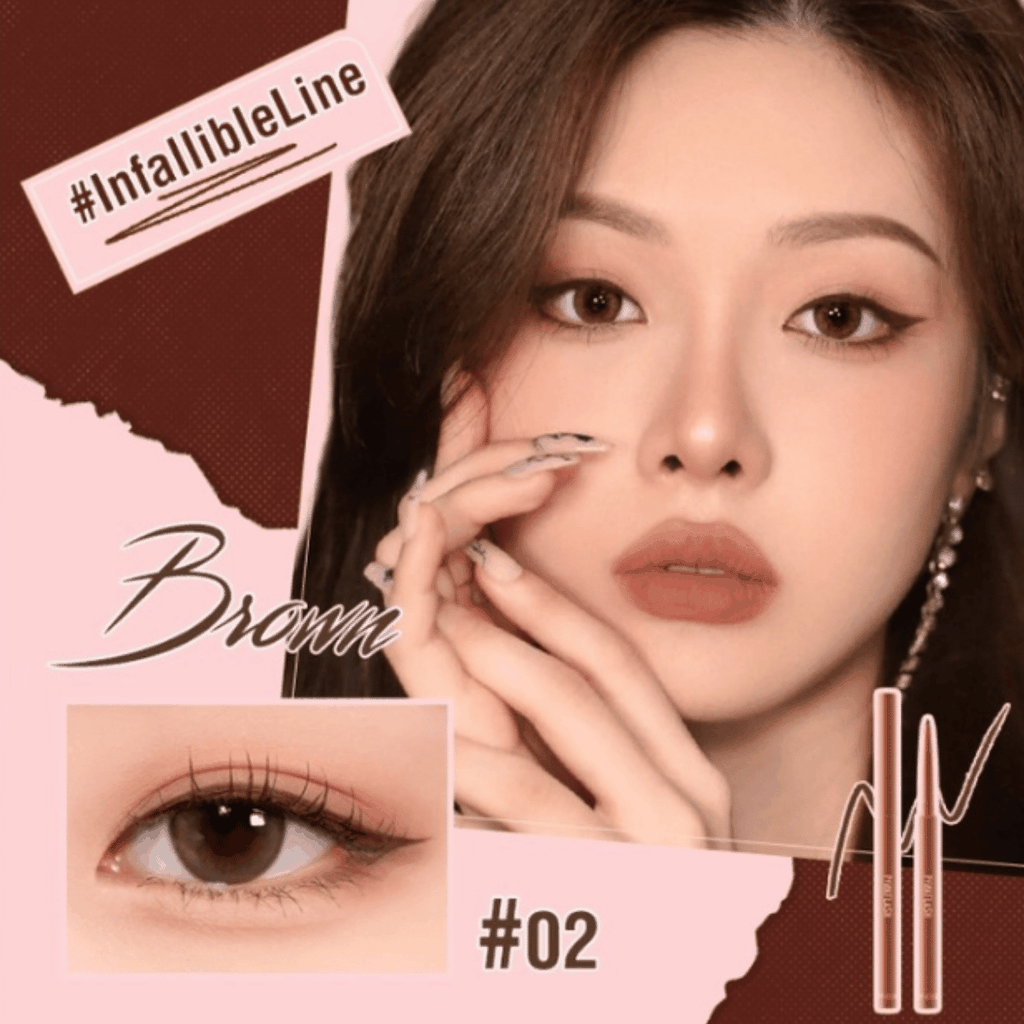 Gel Kẻ Mắt Pinkflash Nét Siêu Mảnh Không Lem Chống Thấm Nước ProTouch Eyeliner Pencil E13